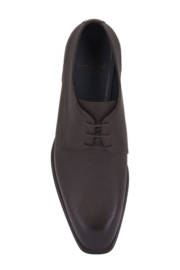 Di Bianco Cardano Chocolate Grained Leather Dress Shoe - view 3
