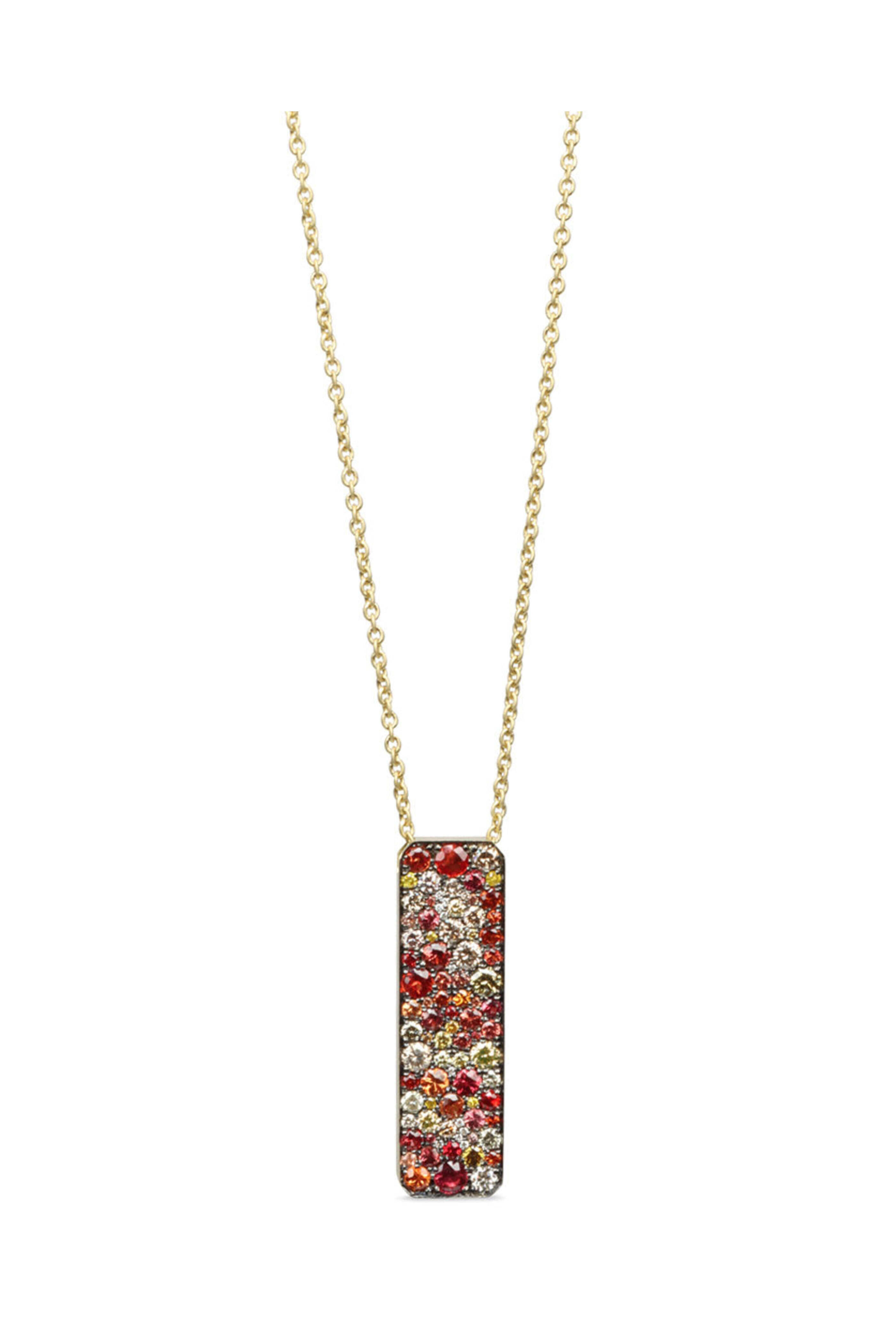 Jared Lehr - Sapphire and Ruby Bar Necklace