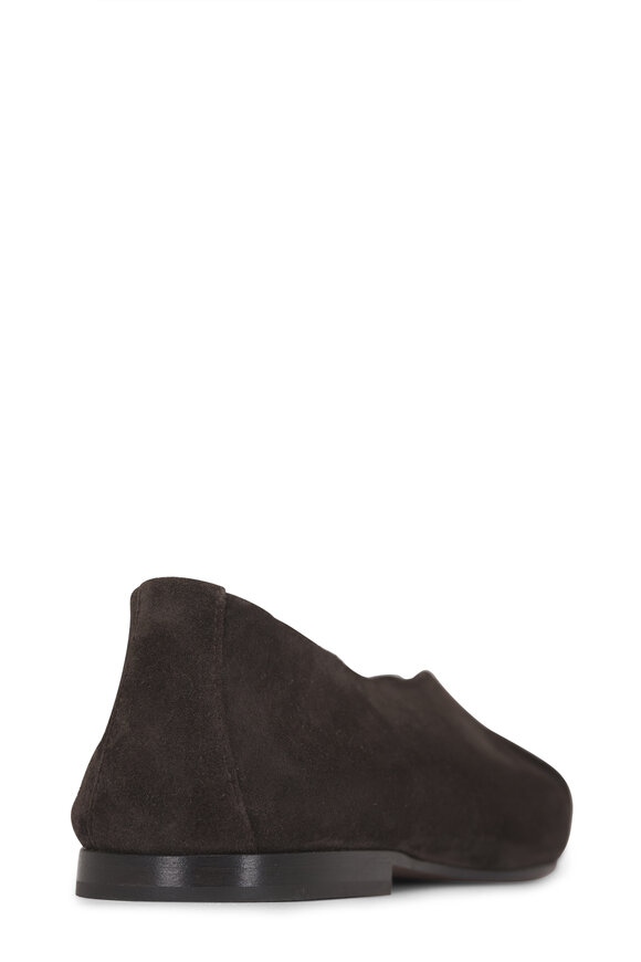 Brunello Cucinelli Pepe Dark Brown Suede Crossover Ballet Flat - view 6