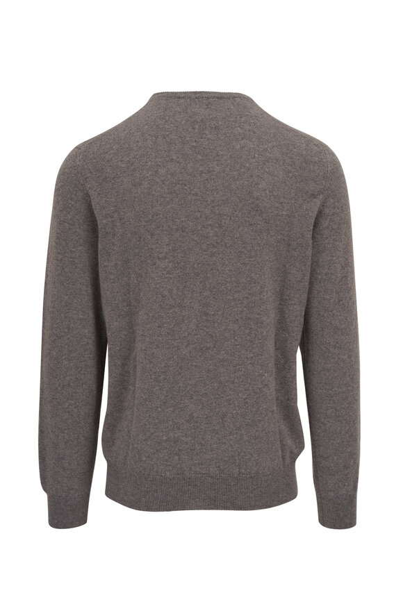 Fratelli Piacenza - Light Gray Cashmere Crewneck Sweater