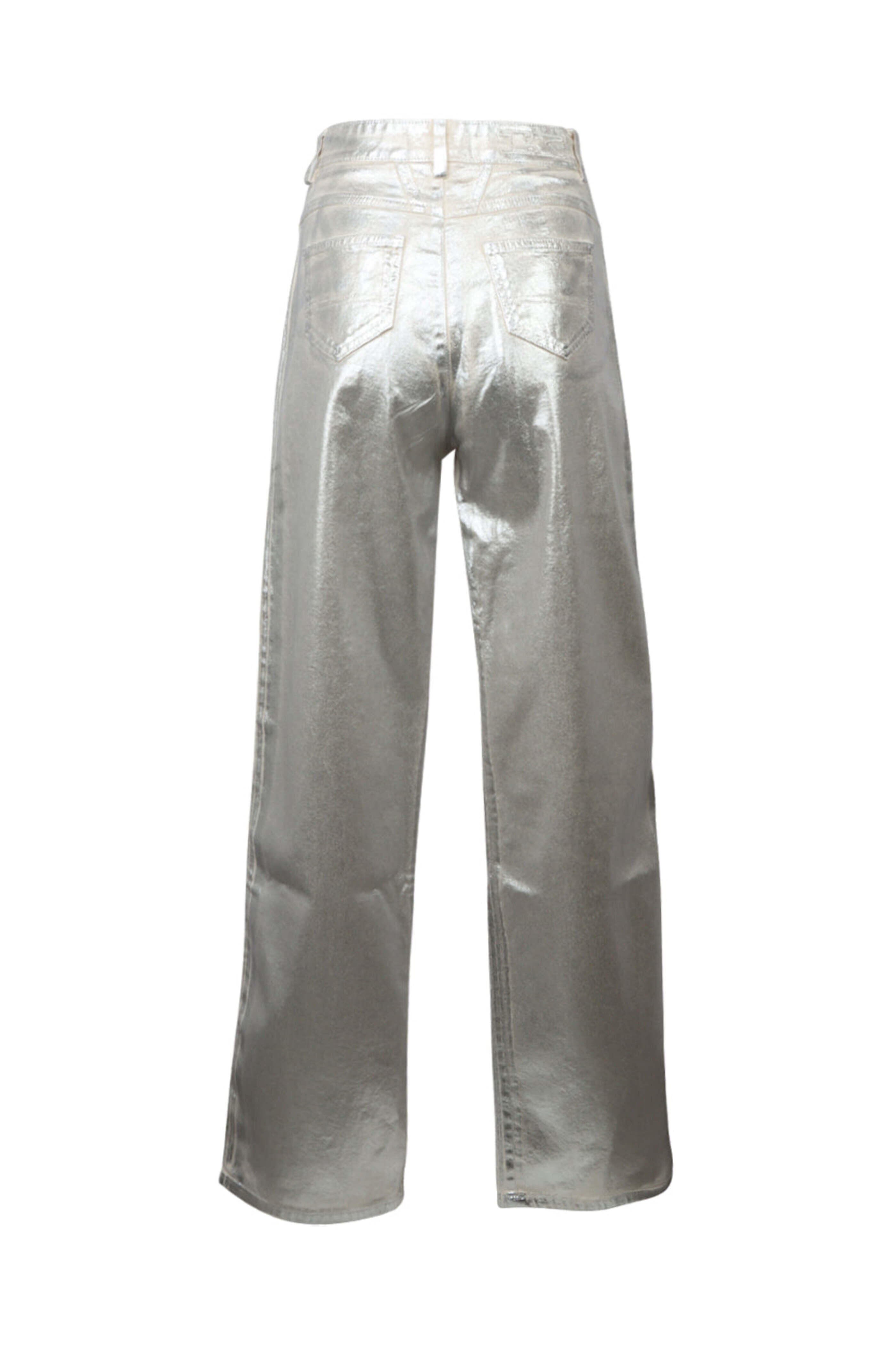 Kiton - Straight Leg Jean in Silver