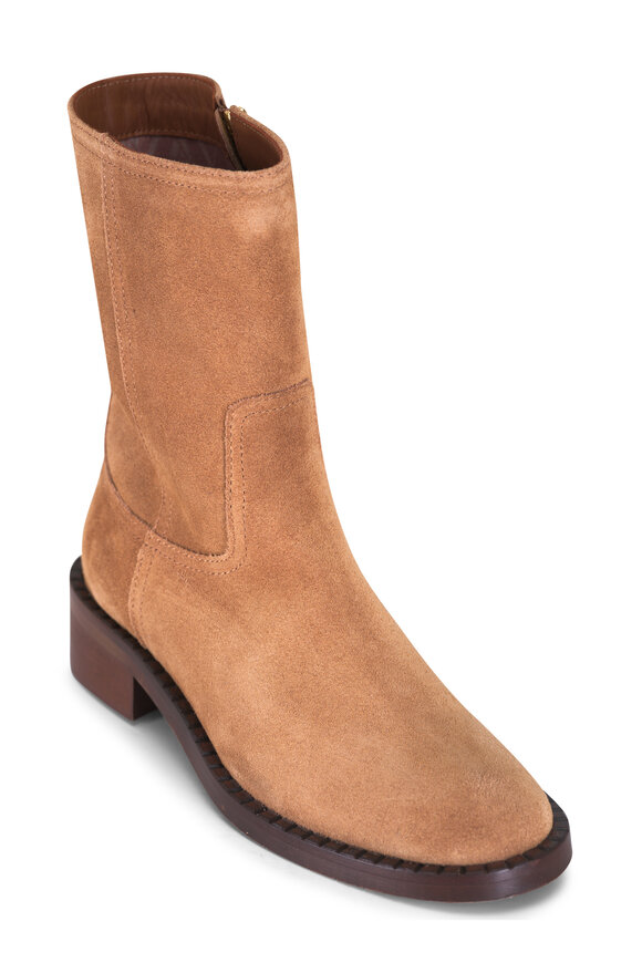 Aquatalia Georgetta Caramel Suede Ankle Boot - view 1