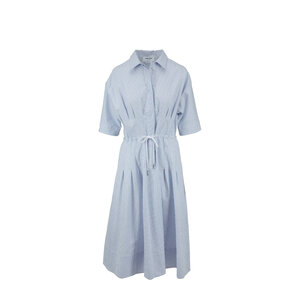 Thom Browne - Light Blue & White Striped Drawstring Shirtdress