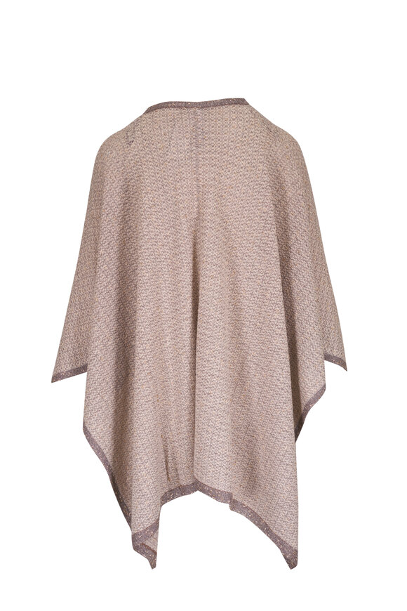 Lafayette 148 New York - Metallic Slub Yarn Wrap Poncho