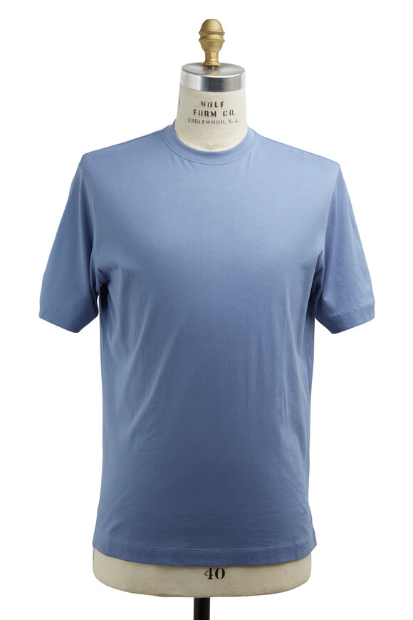 Left Coast Tee - Cobalt Blue Cotton T-Shirt