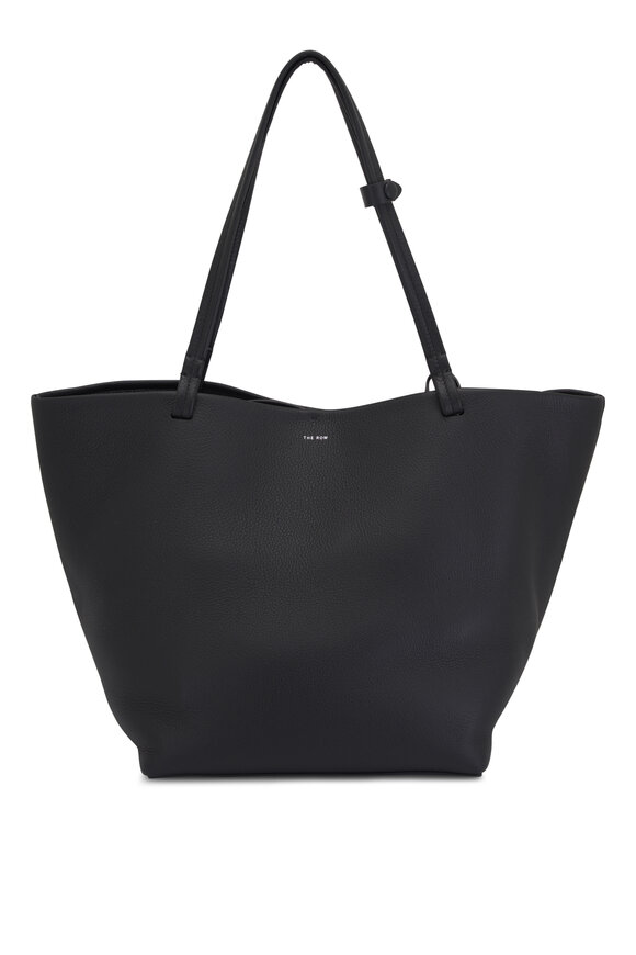 The Row Park Tote Three Black Leather Tote