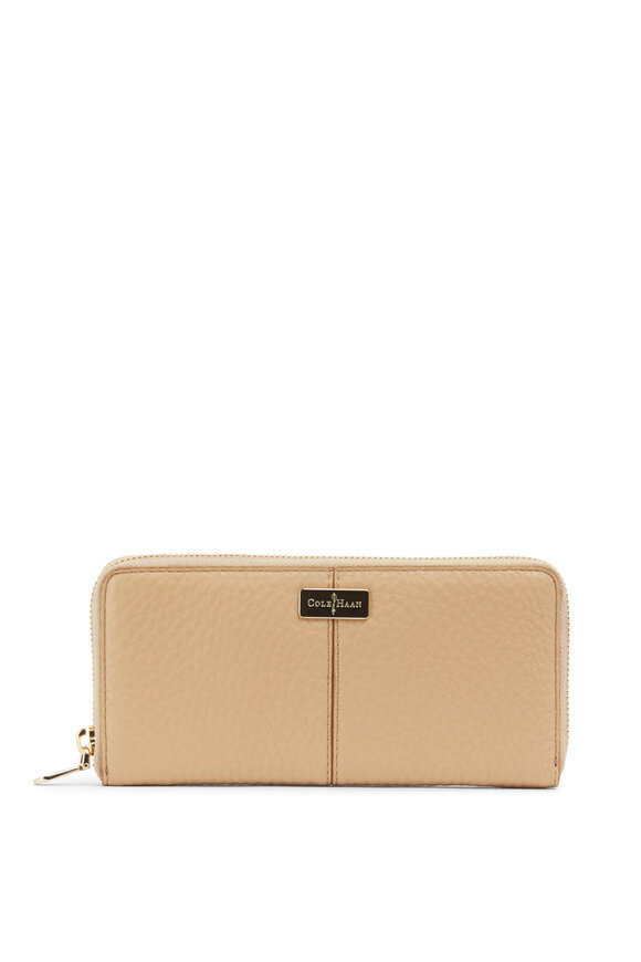 Cole Haan - Sand Leather East/West Zip Wallet