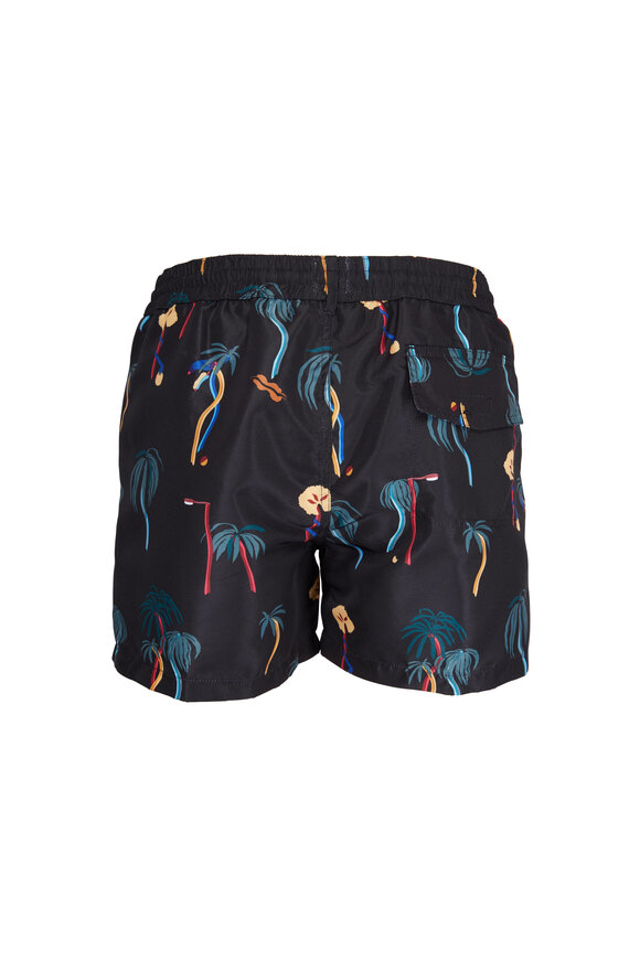 Paul Smith - Havana Palm Tree Navy Swim Trunks