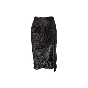 【herlipto】Saint-Michel Volume Skirt Satin Volume Midi Skirt