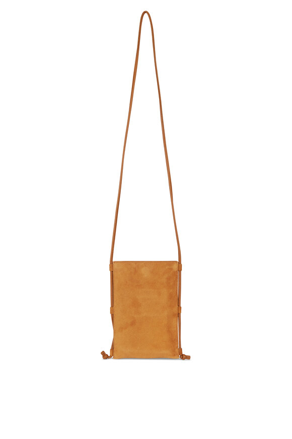 Veronica Beard Tether Tiger’s Eye Cabochon Acorn Suede Crossbody - view 2