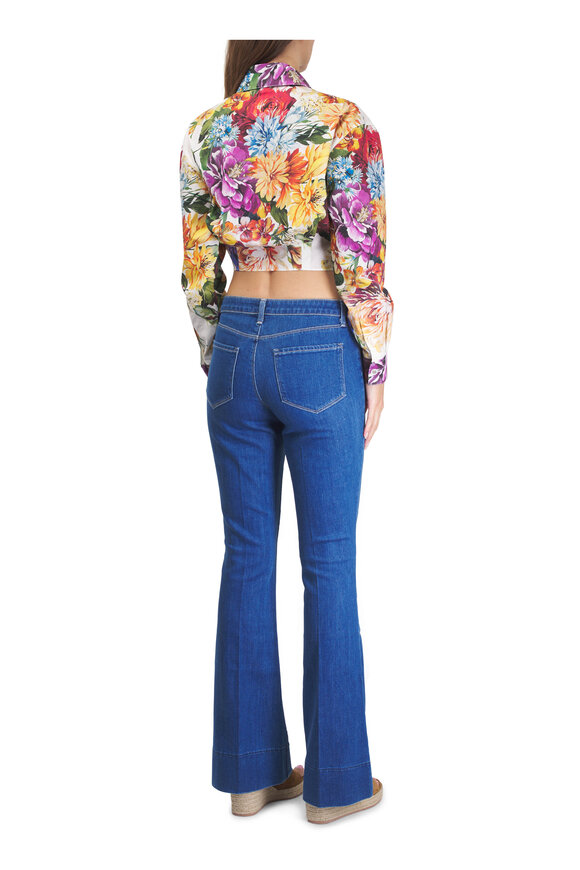 Dolce & Gabbana Floral Print Cropped Blouse - view 3