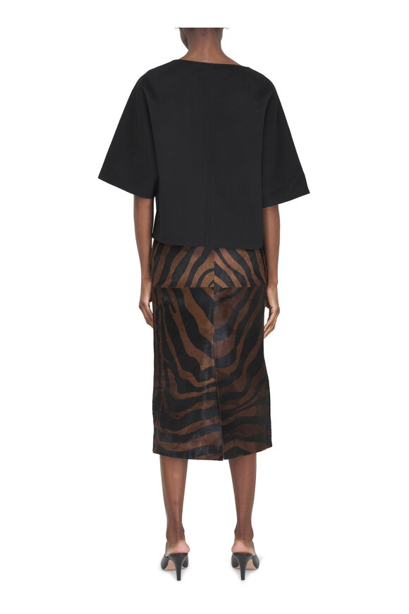 Lisa Yang Doublé Round Neck Wool & Cashmere Top - view 4