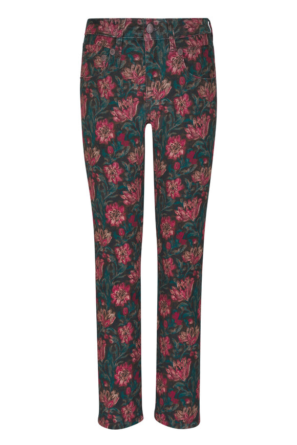 R13 Boy Straight Pink Botanic Five Pocket Pant - view 1