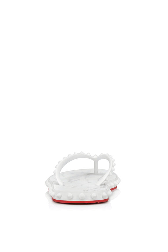 Christian Louboutin Super Loubi Bianco Flip Flop - view 3