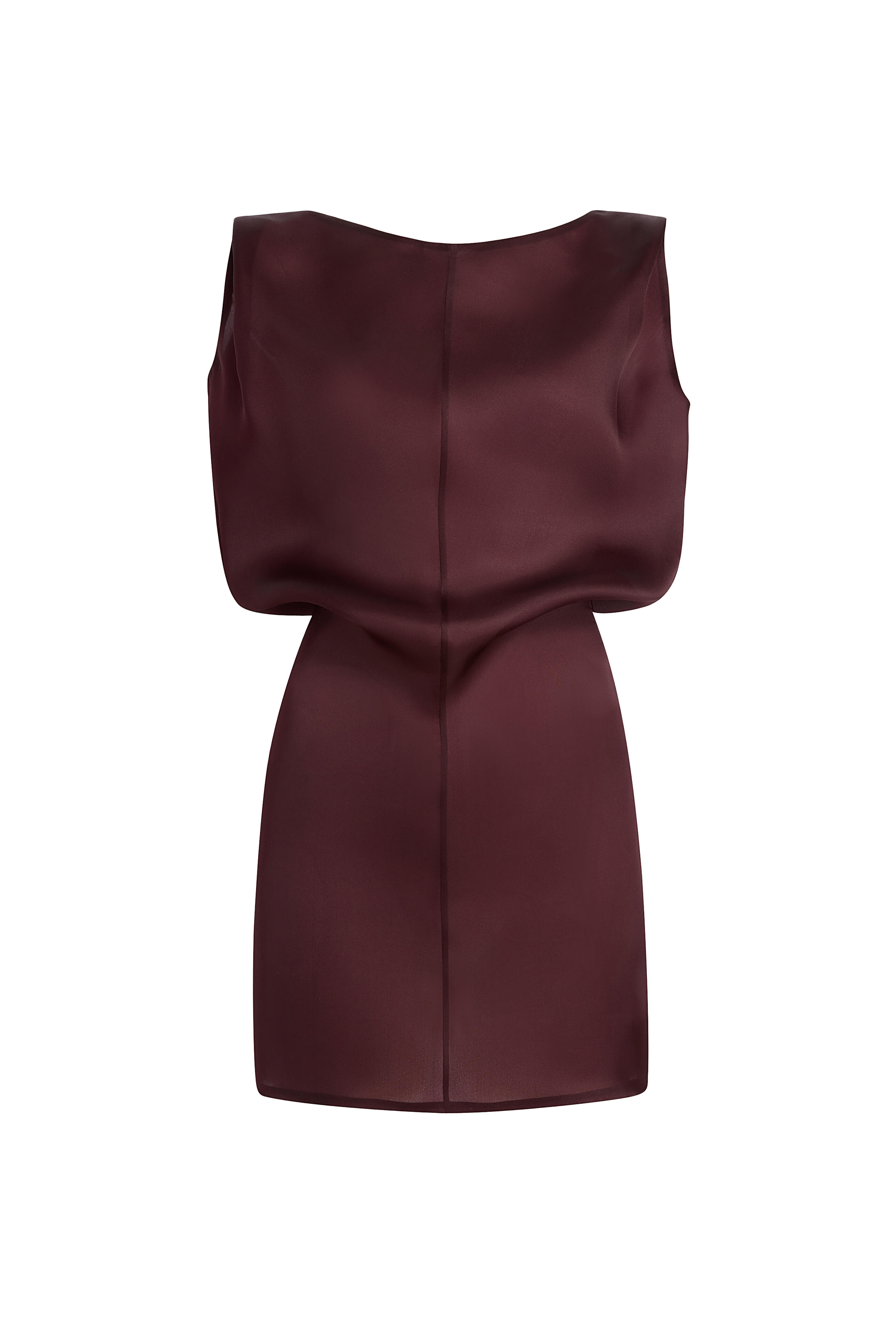 Khaite - Toma Dark Purple Organza Silk Minidress