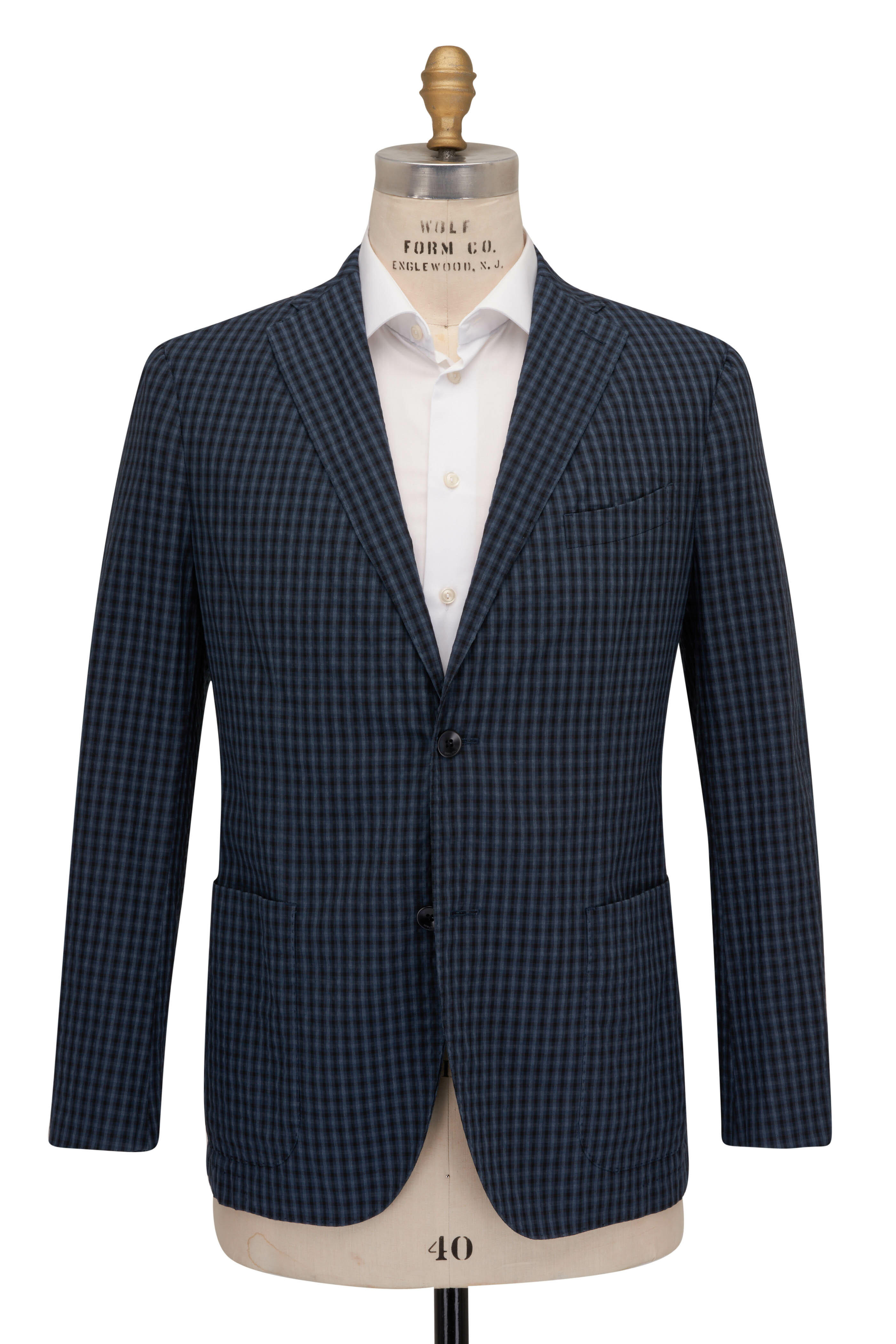 <美品>BOGLIOLI / K.JACKET新ロゴ ブルー ジャケット 46 BOGLIOLI / K.JACKET新ロゴ ブルー ジャケット 46