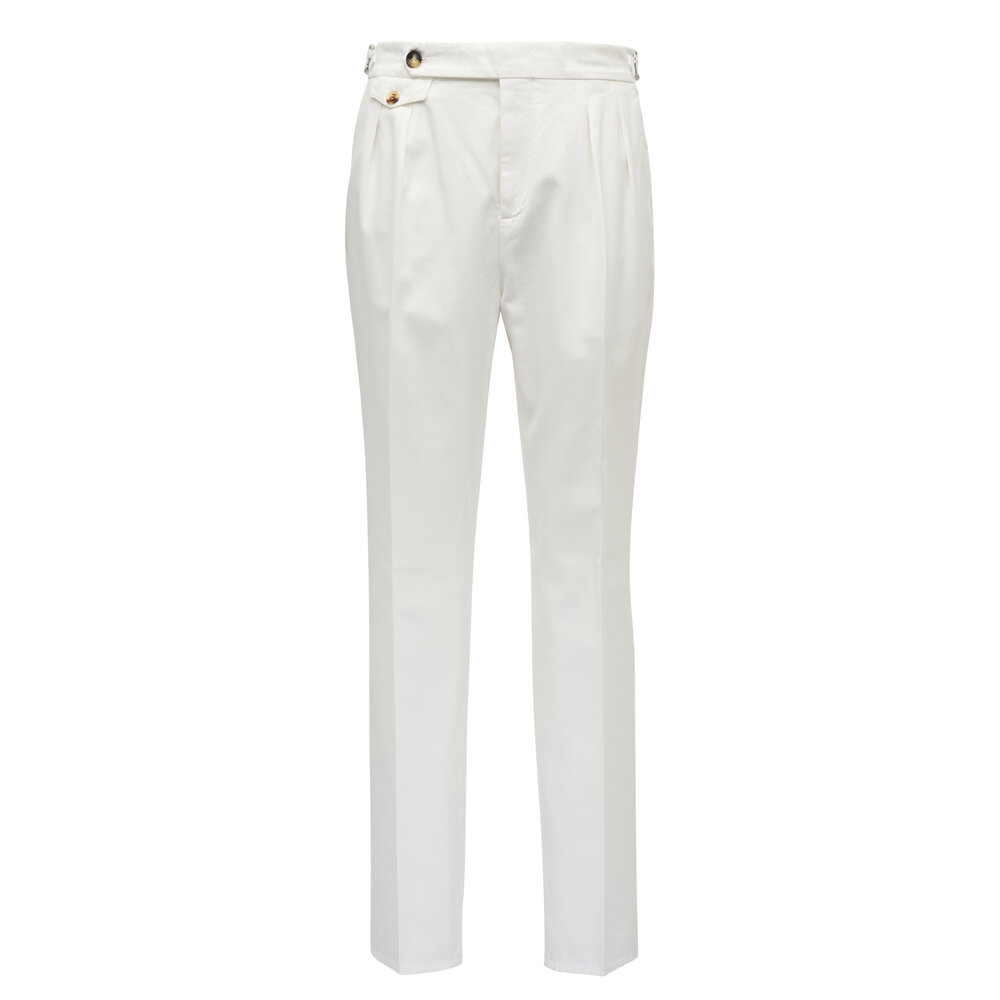 パンツ BRUNELLO CUCINELLI FW25 Lurex pants (MP517P8958 C1141) Brunello Cucinelli - Gray Striped Drawstring Pant