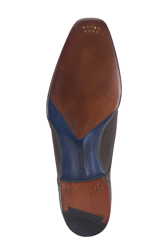Di Bianco Cardano Chocolate Grained Leather Dress Shoe - view 4