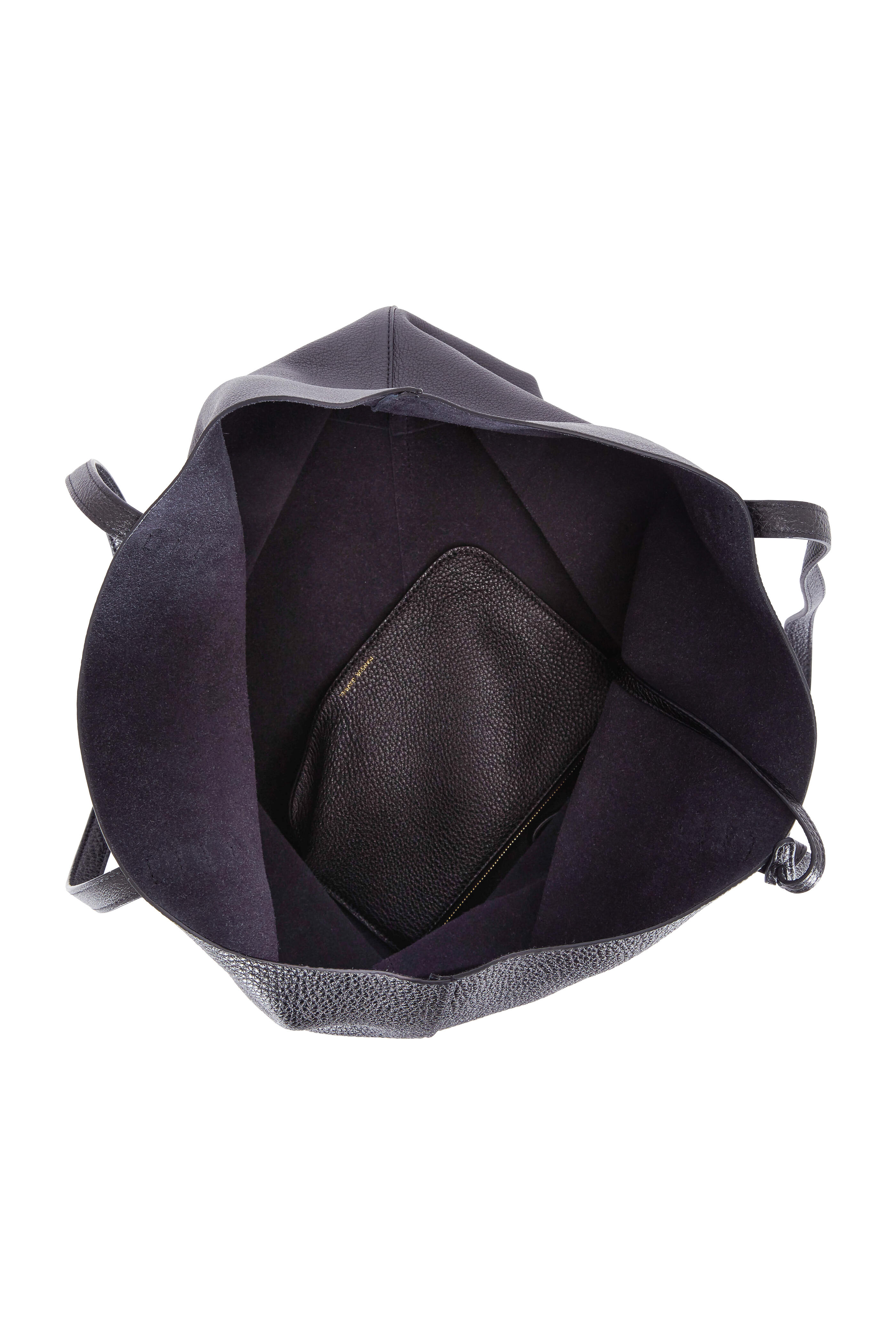 Mansur Gavriel - Black Pebbled Soft Leather Large Tote