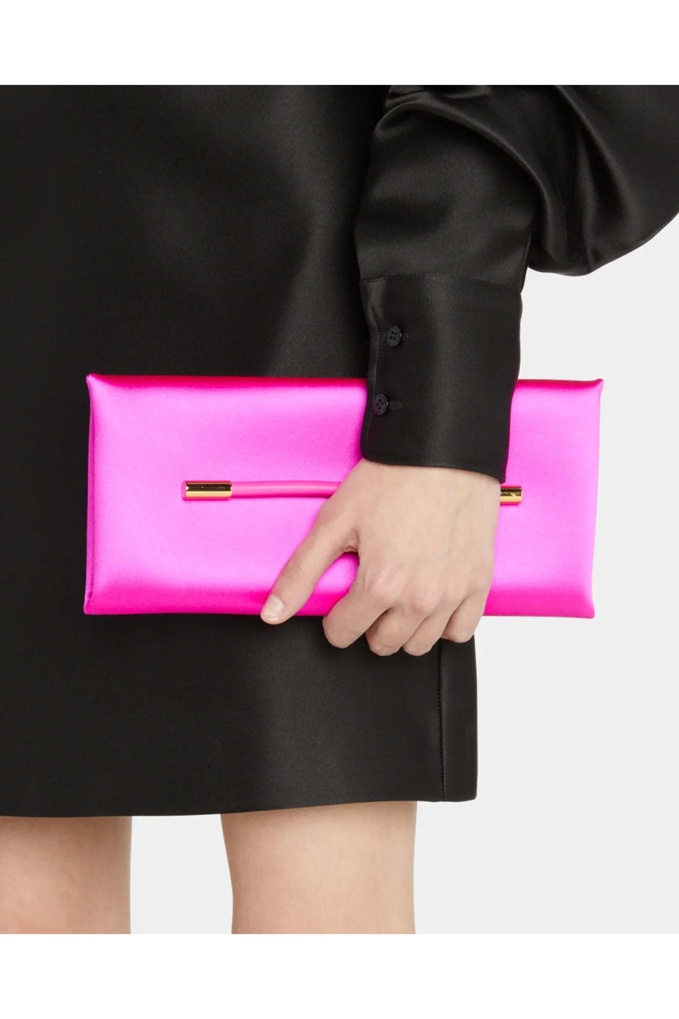 Tom Ford - Ava Satin Clutch in Pink