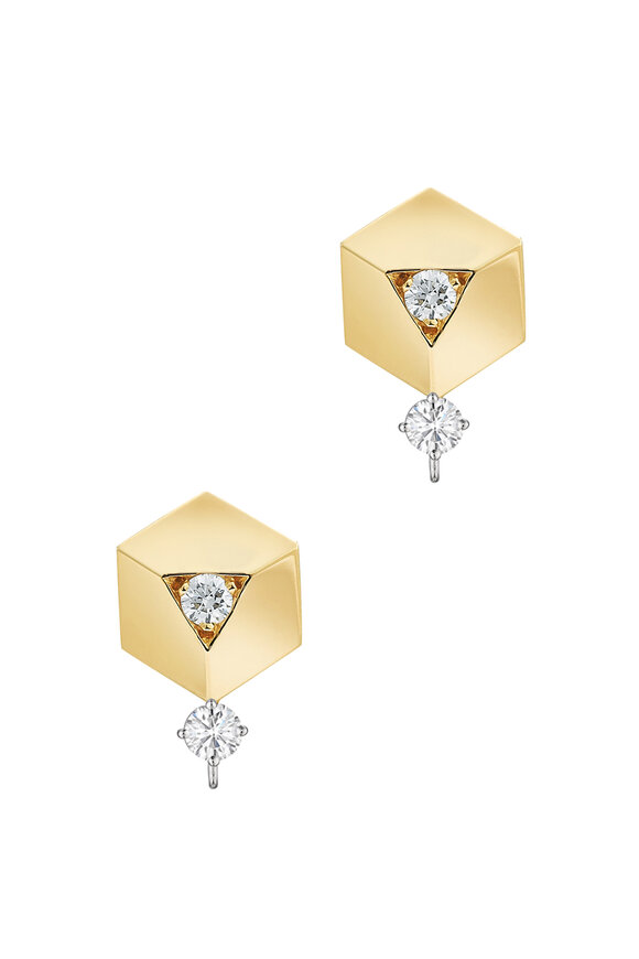 Paolo Costagli - Yellow Gold Brilliante Diamond Earrings