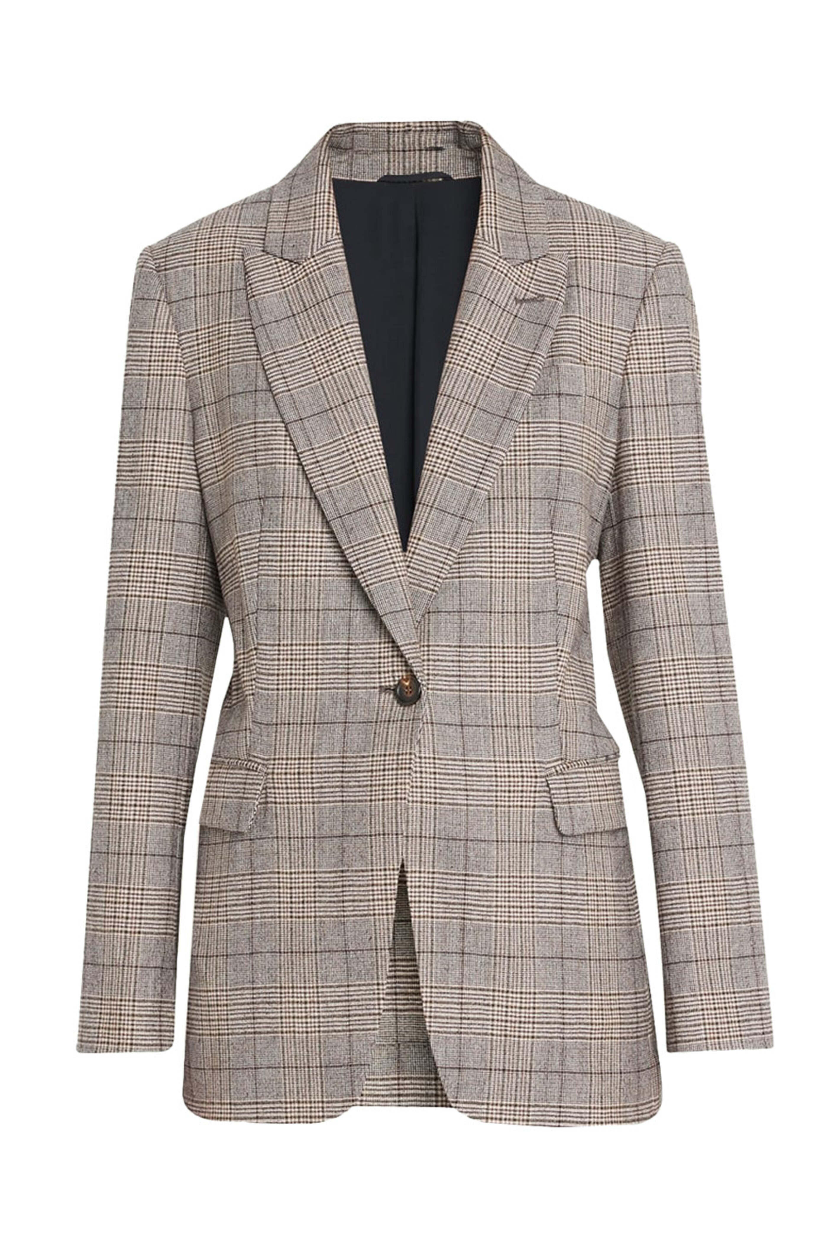 Brunello Cucinelli - Beige Brown Glen Check Single Breasted