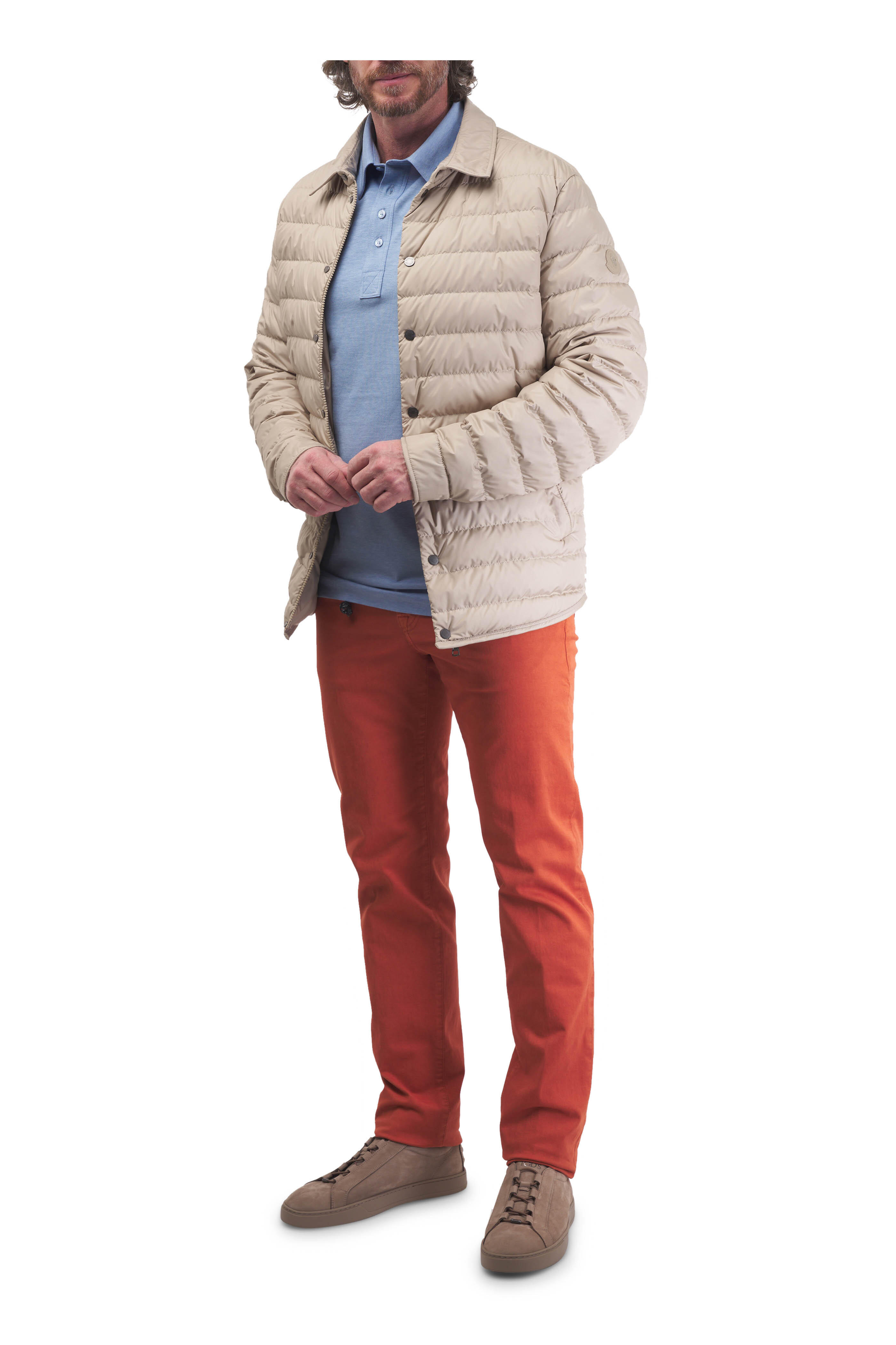 MONCLER ベージュ テーラードジャケット ベージュ Moncler Mayaショートダウンジャケット : ショート