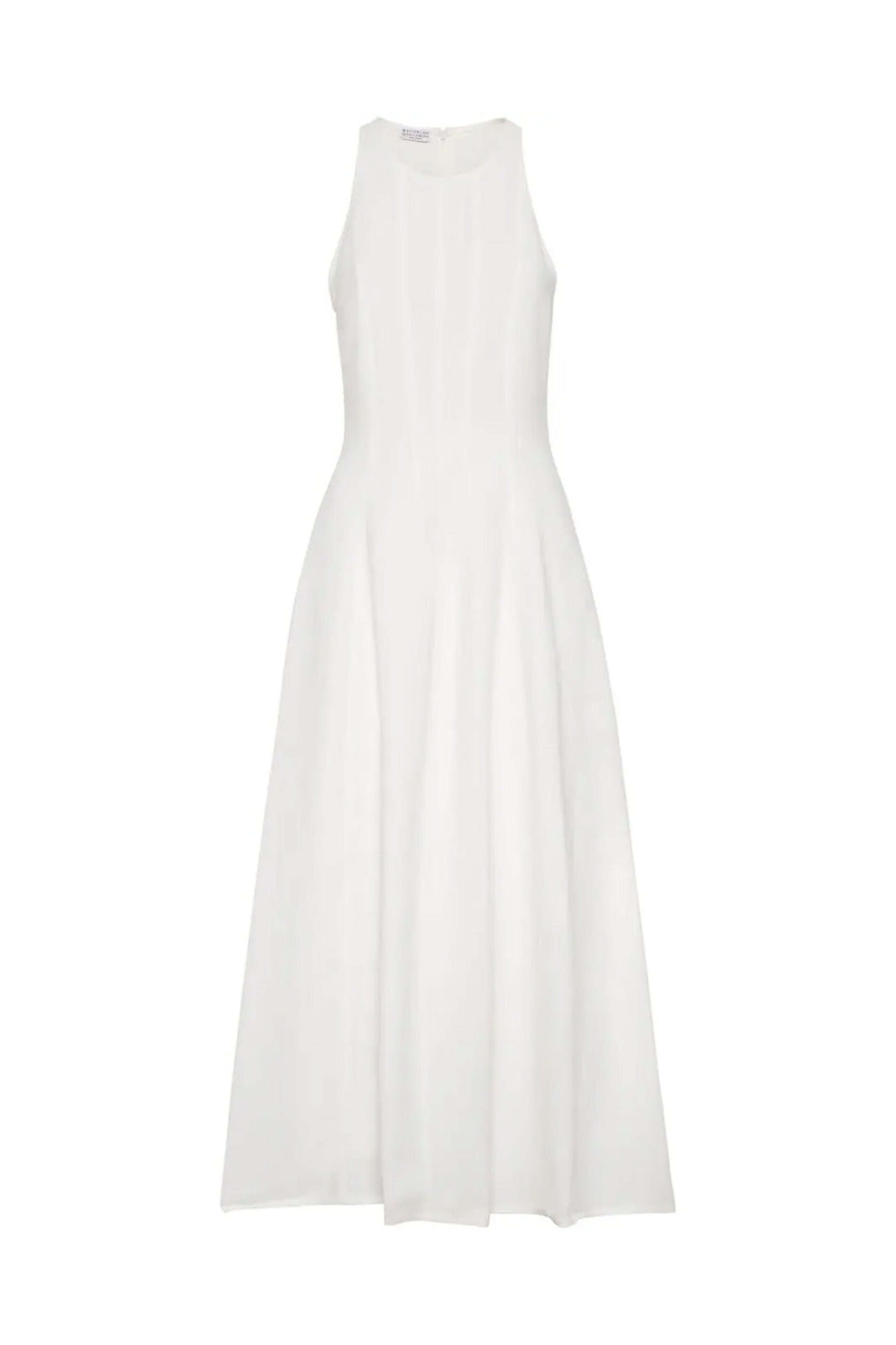 Brunello Cucinelli - Natural Linen Structured Maxi Dress