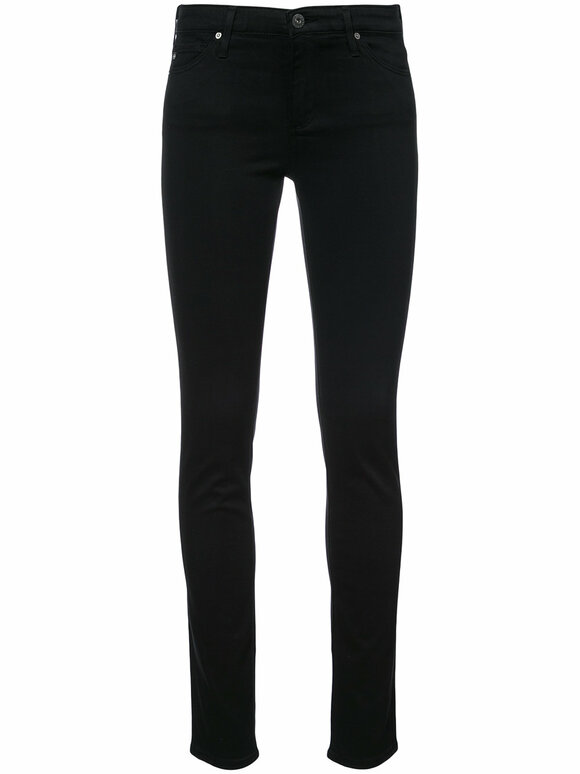 AG - The Prima Black Sateen Mid-Rise Jean