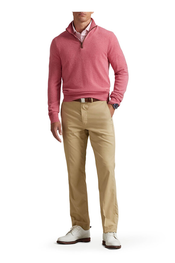 RLX Ralph Lauren Strawberry Cashmere Quarter Zip Pullover - view 5