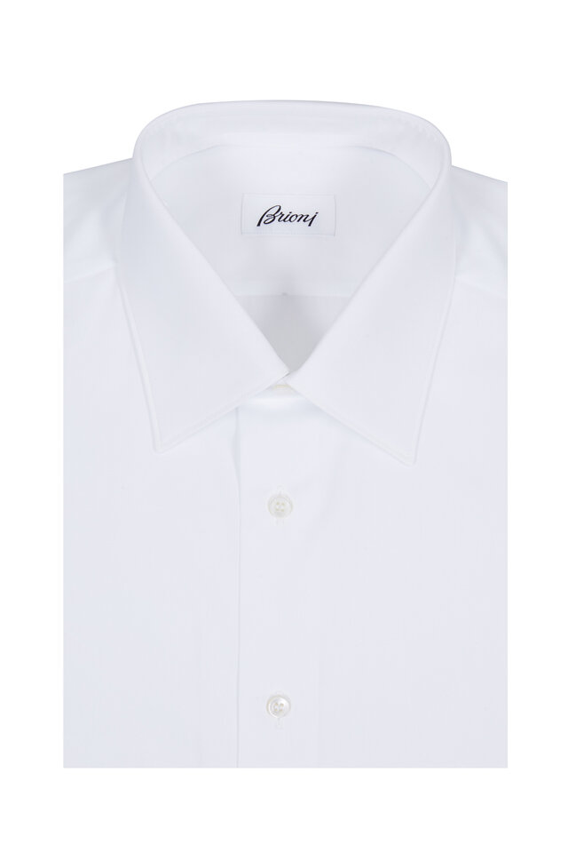 Tom Ford - White Cotton Tuxedo Shirt | Mitchell Stores