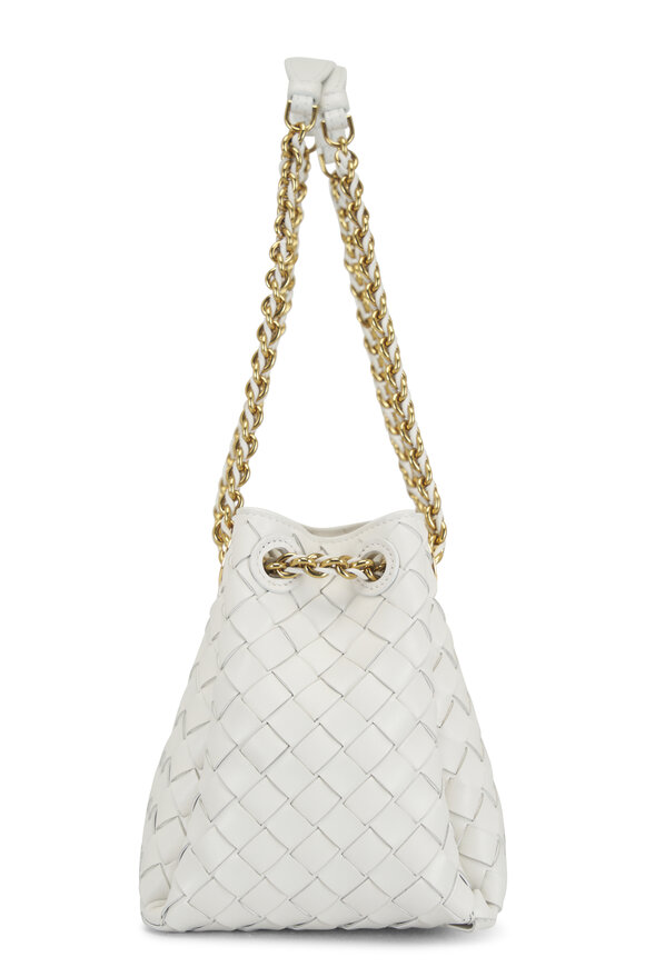 Bottega Veneta - Small Parachute Chalk Chain Shoulder Bag