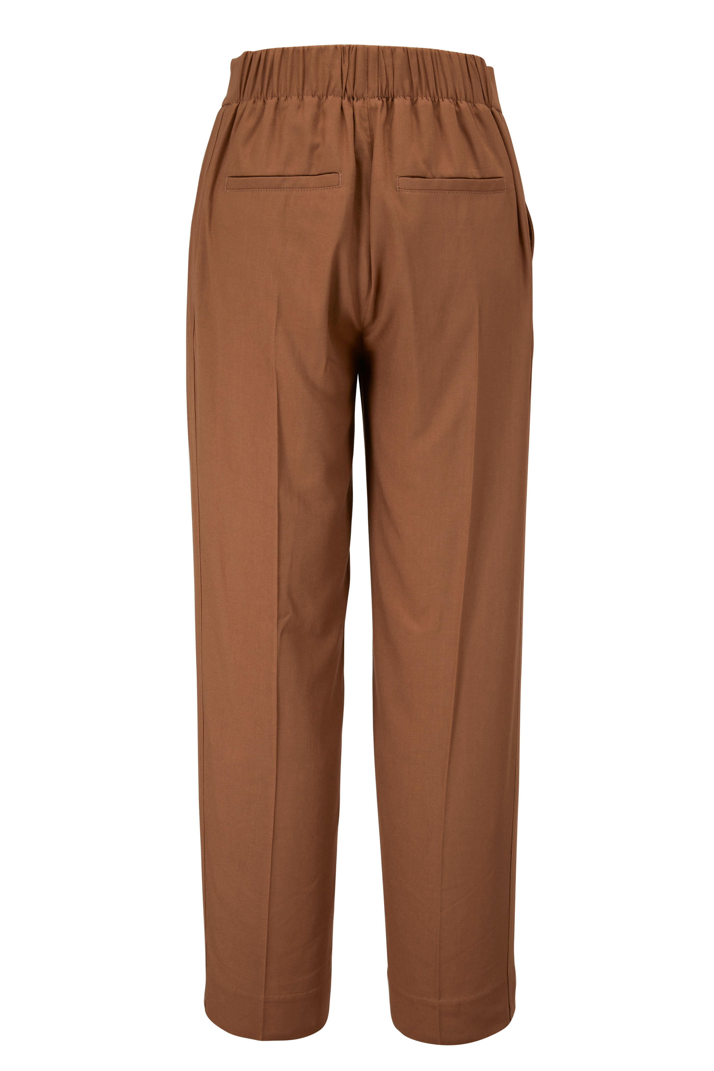 Vince Khaki PullOn Cropped Pant Mitchell Stores