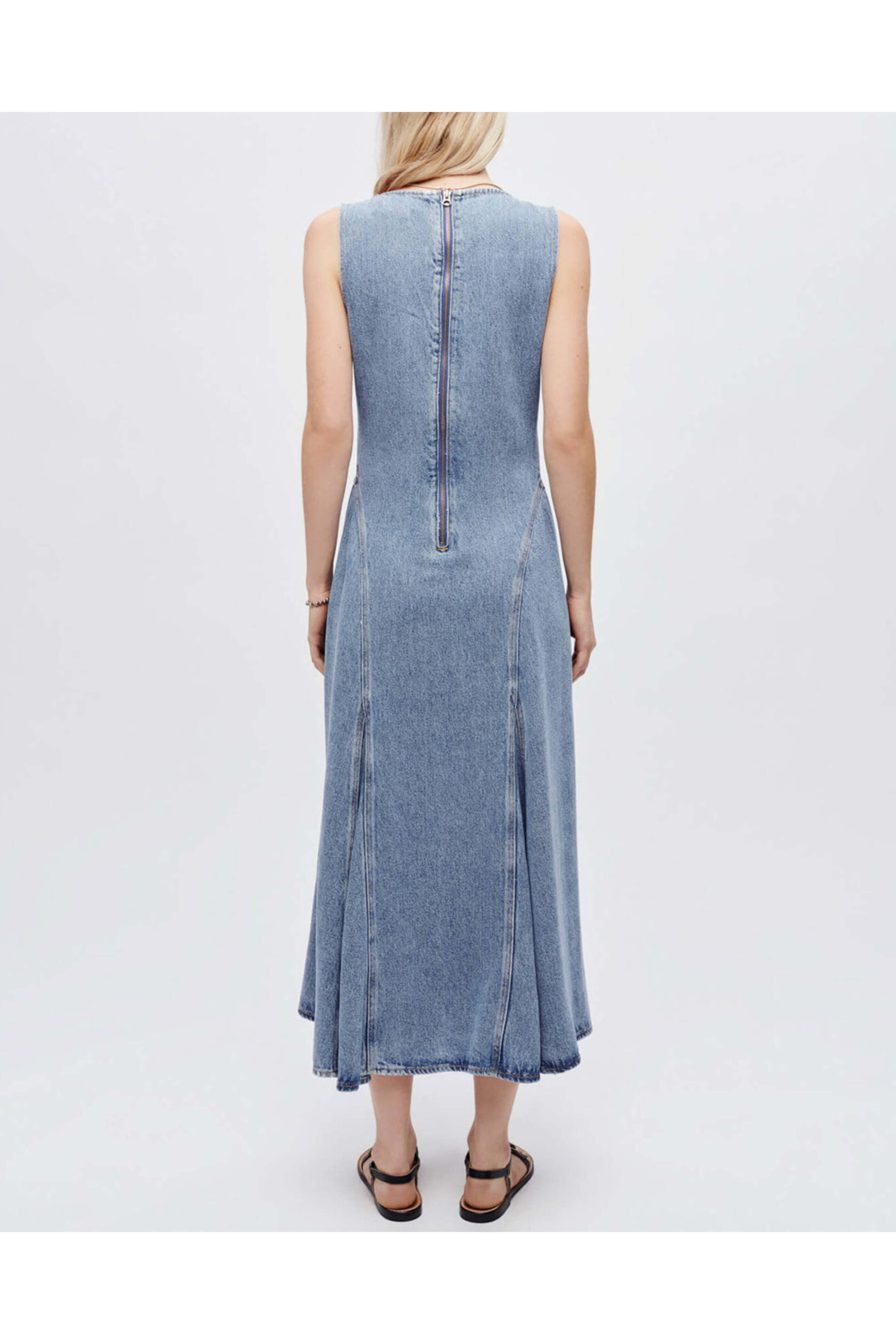 Re/Done - Western Denim Dress in Mojave