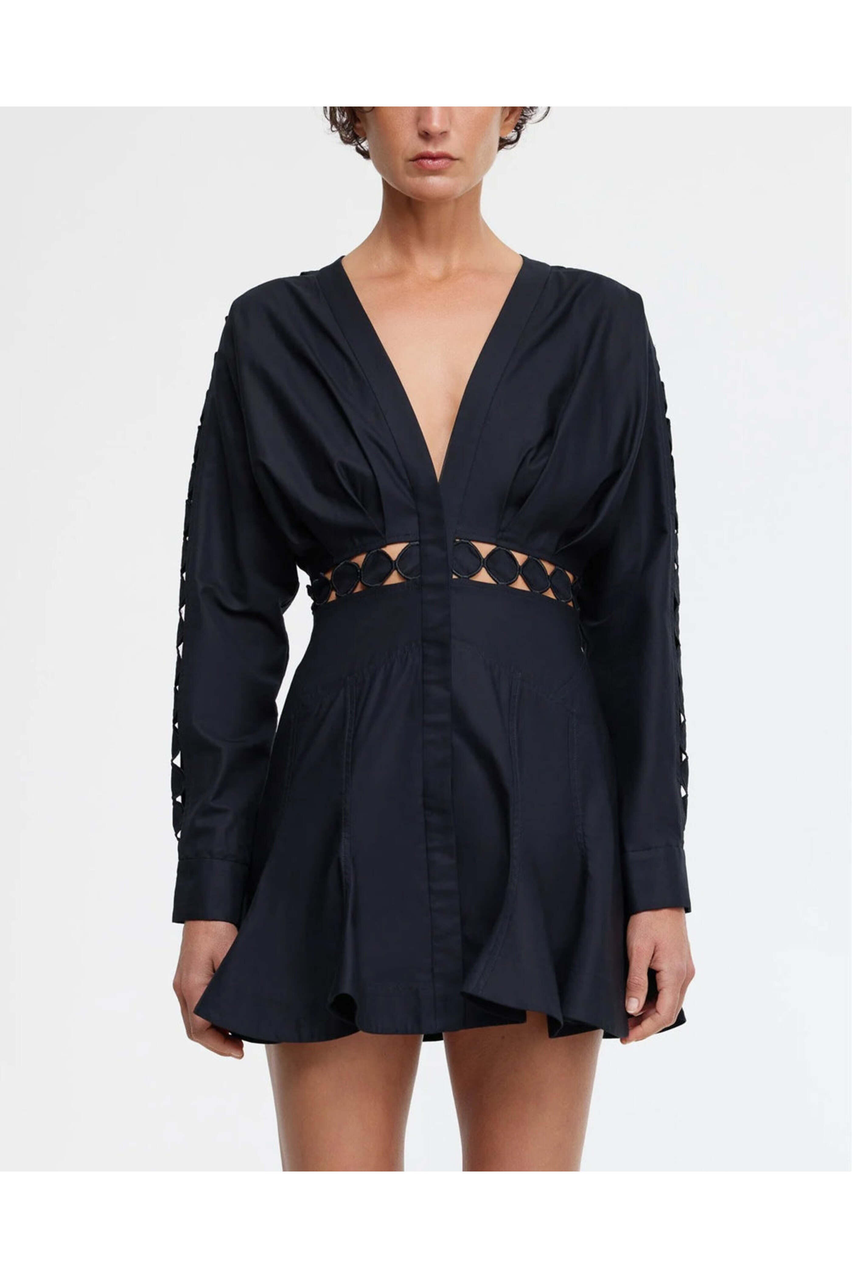 Acler - Black Keeling Mini Dress