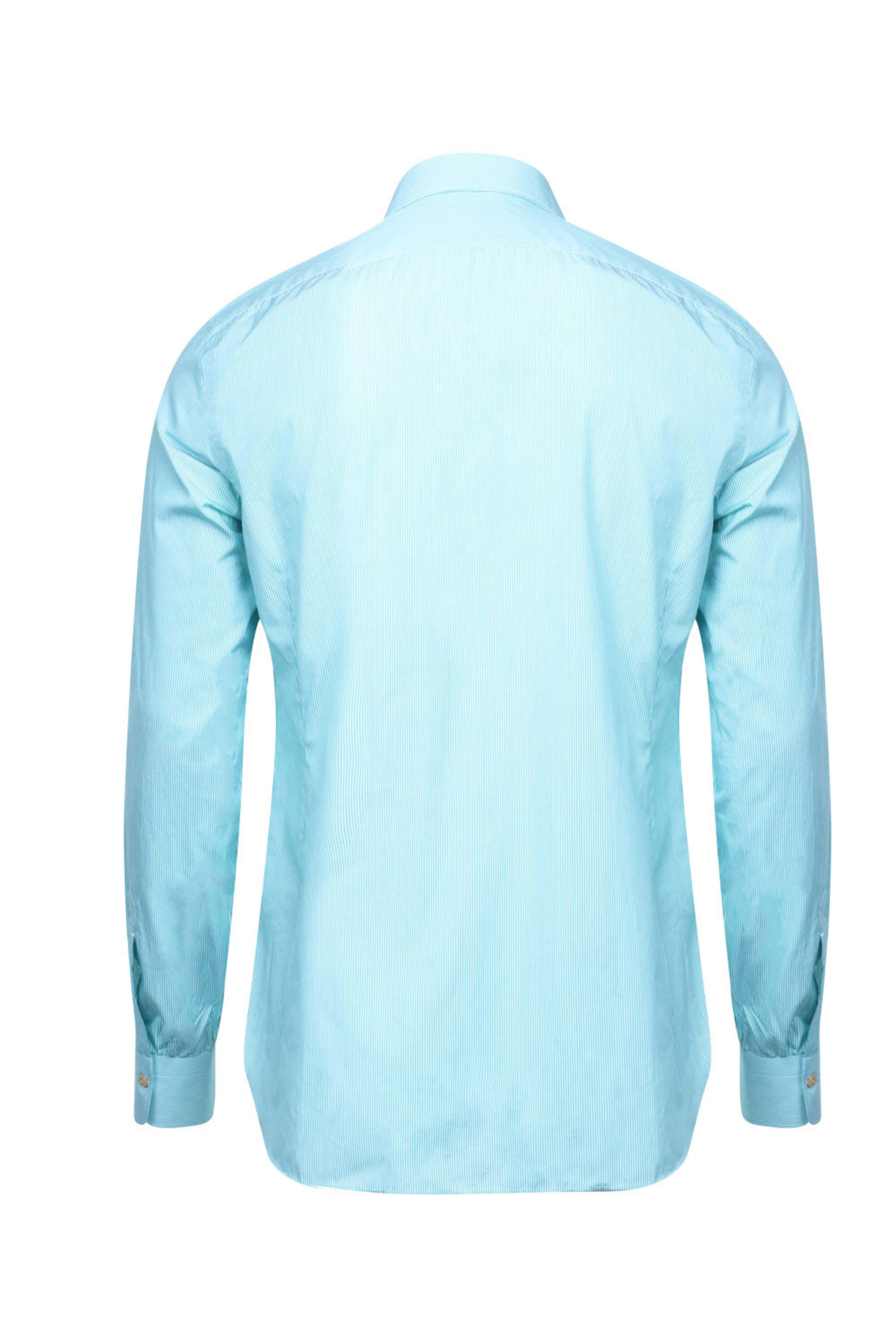 Kiton - Green Micro Stripe Sportshirt