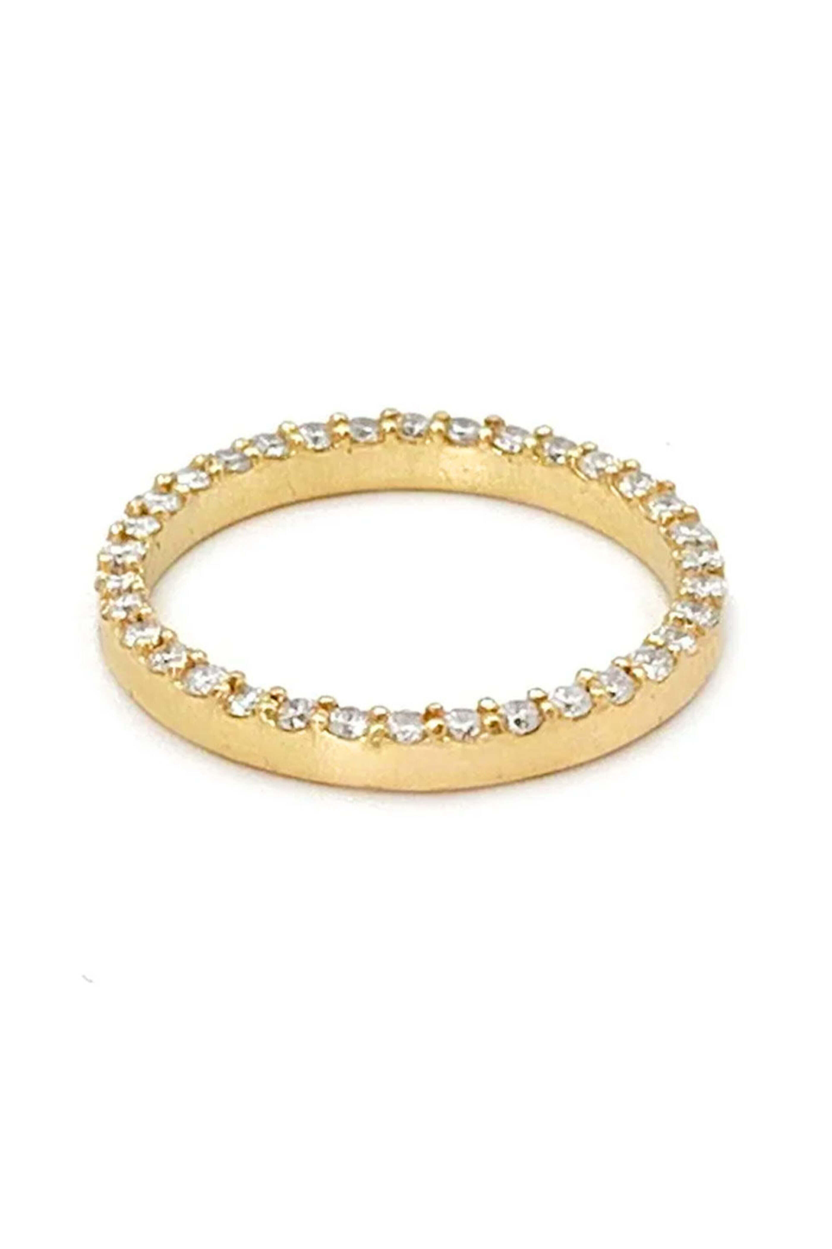 Leslie Paige - Diamond Band Edge-Set Ring