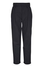パンツ BRUNELLO CUCINELLI Women Straight Pants M0H93P8907 C8705 Bro Brunello Cucinelli - Black Stretch Cotton Straight Leg Pant