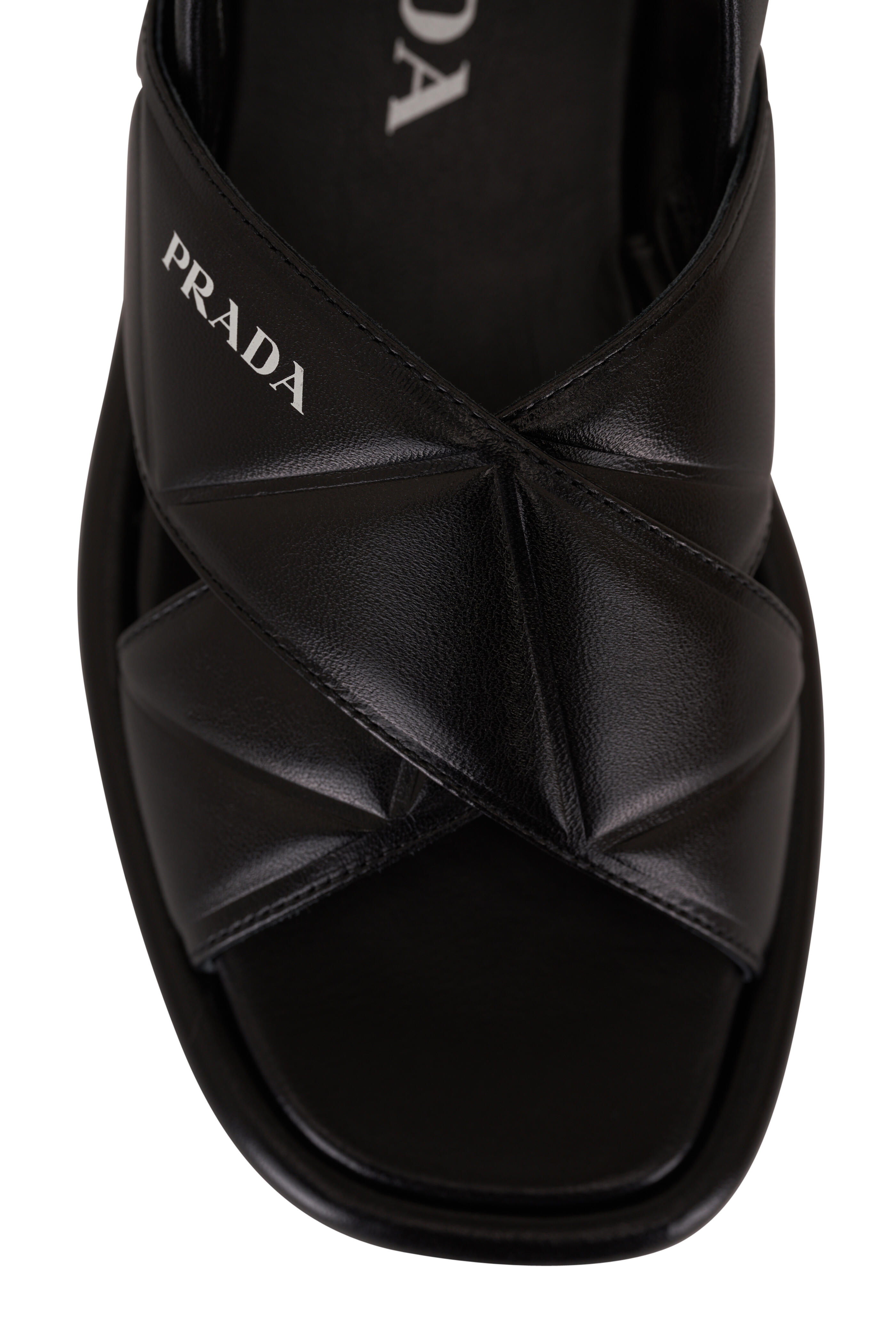 Prada best sale black sandals