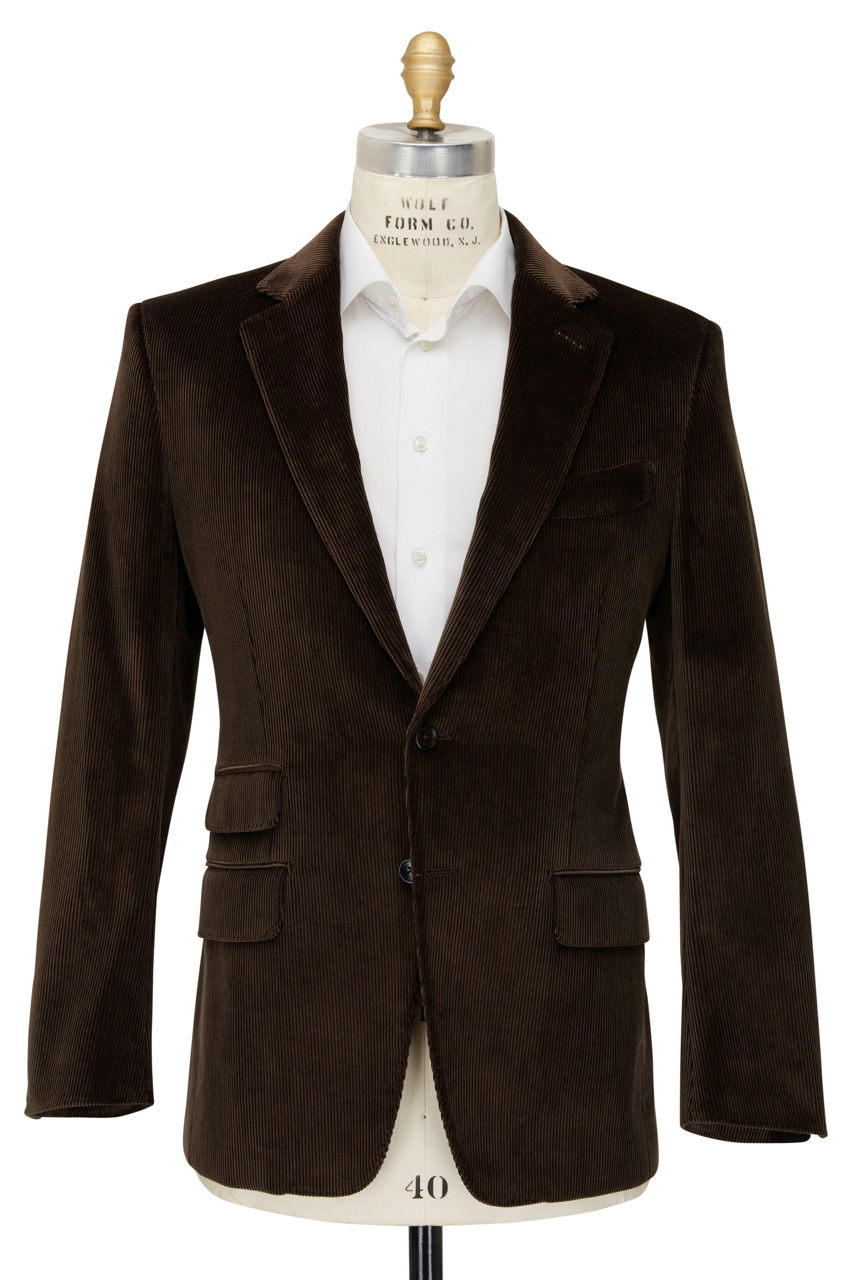 Tom Ford - Shelton Dark Brown Corduroy Sportcoat