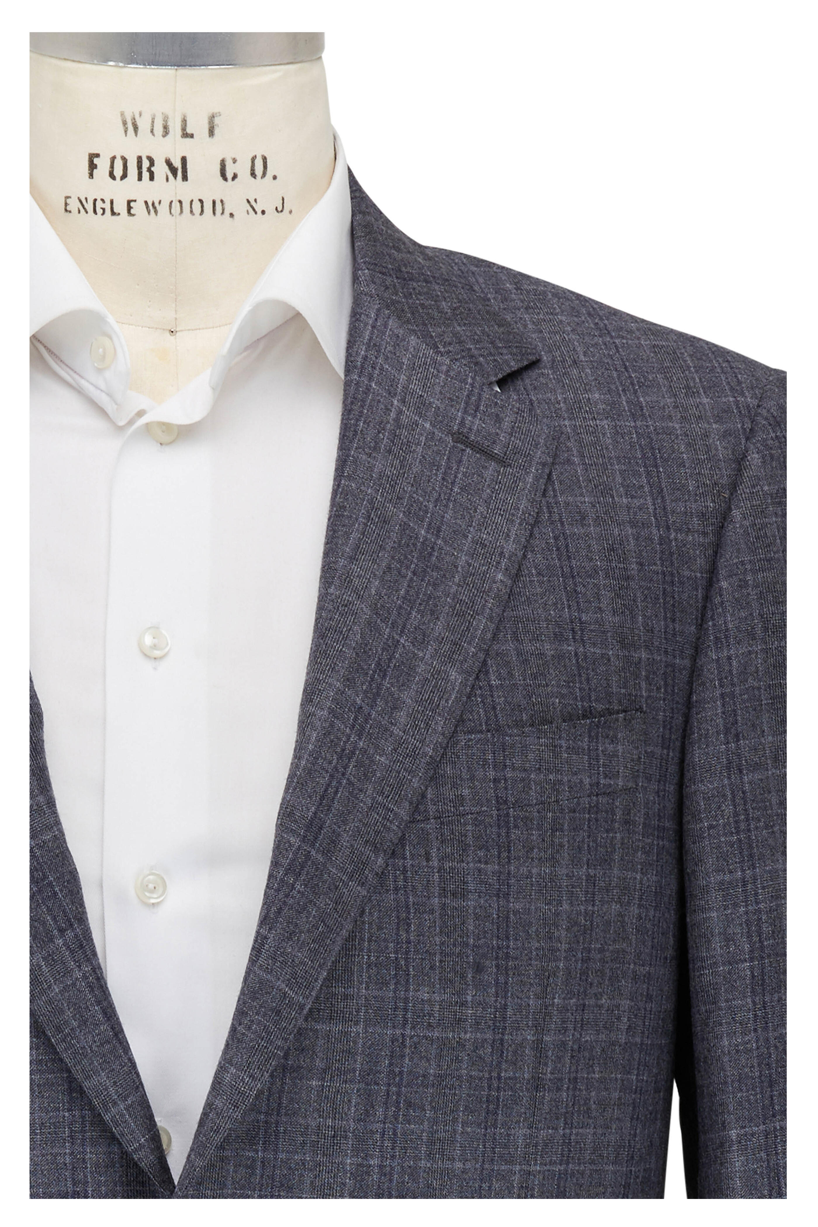 Canali - Gray Glen Plaid Wool Suit
