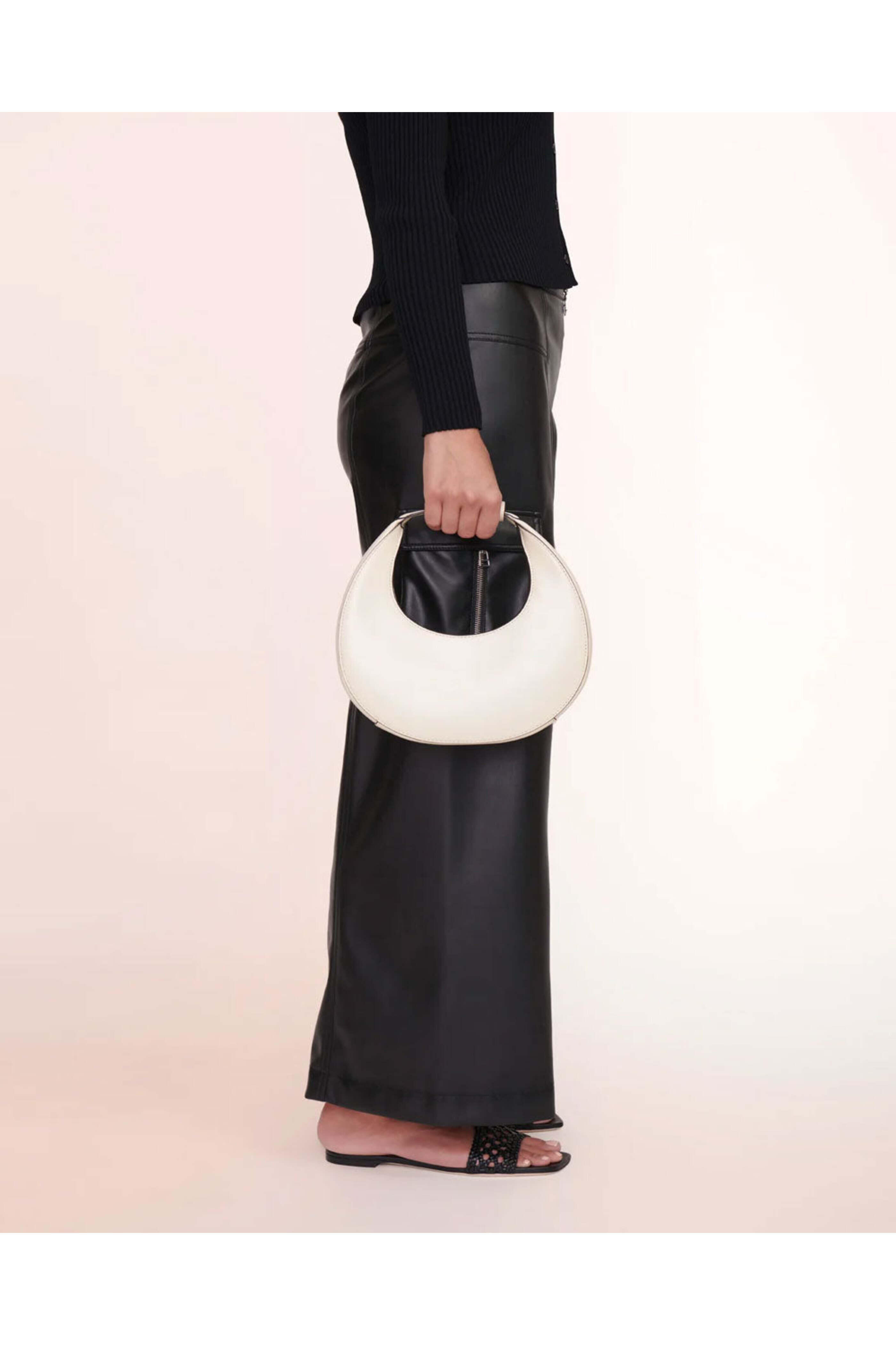 Staud - Mini Moon Bag in Beige