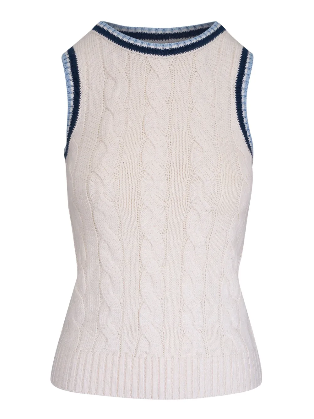 Veronica Beard - Jerrel Off White Knit Tank