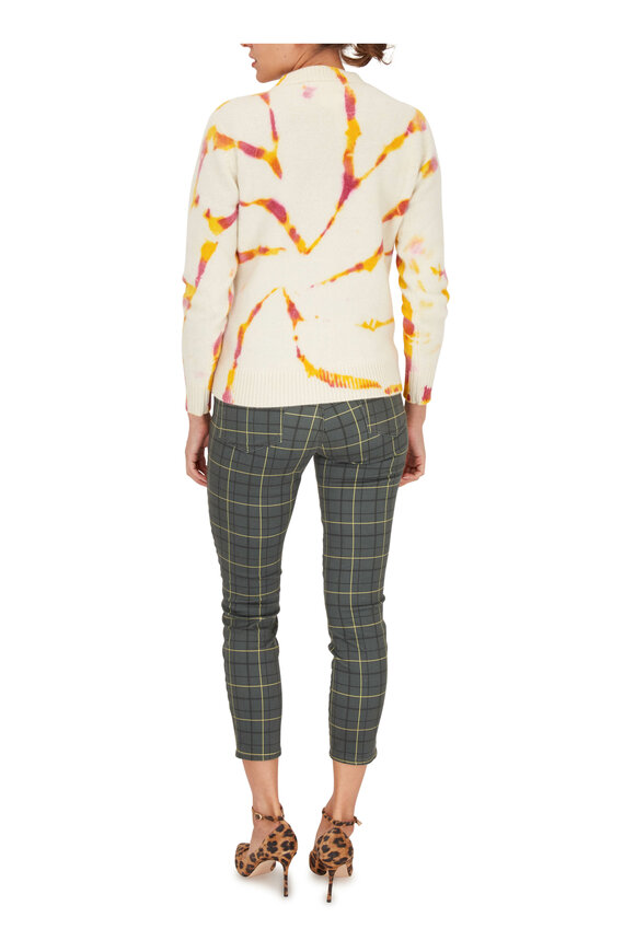 J Brand - Alana Plaid & Jaguar High-Rise Crop Jean