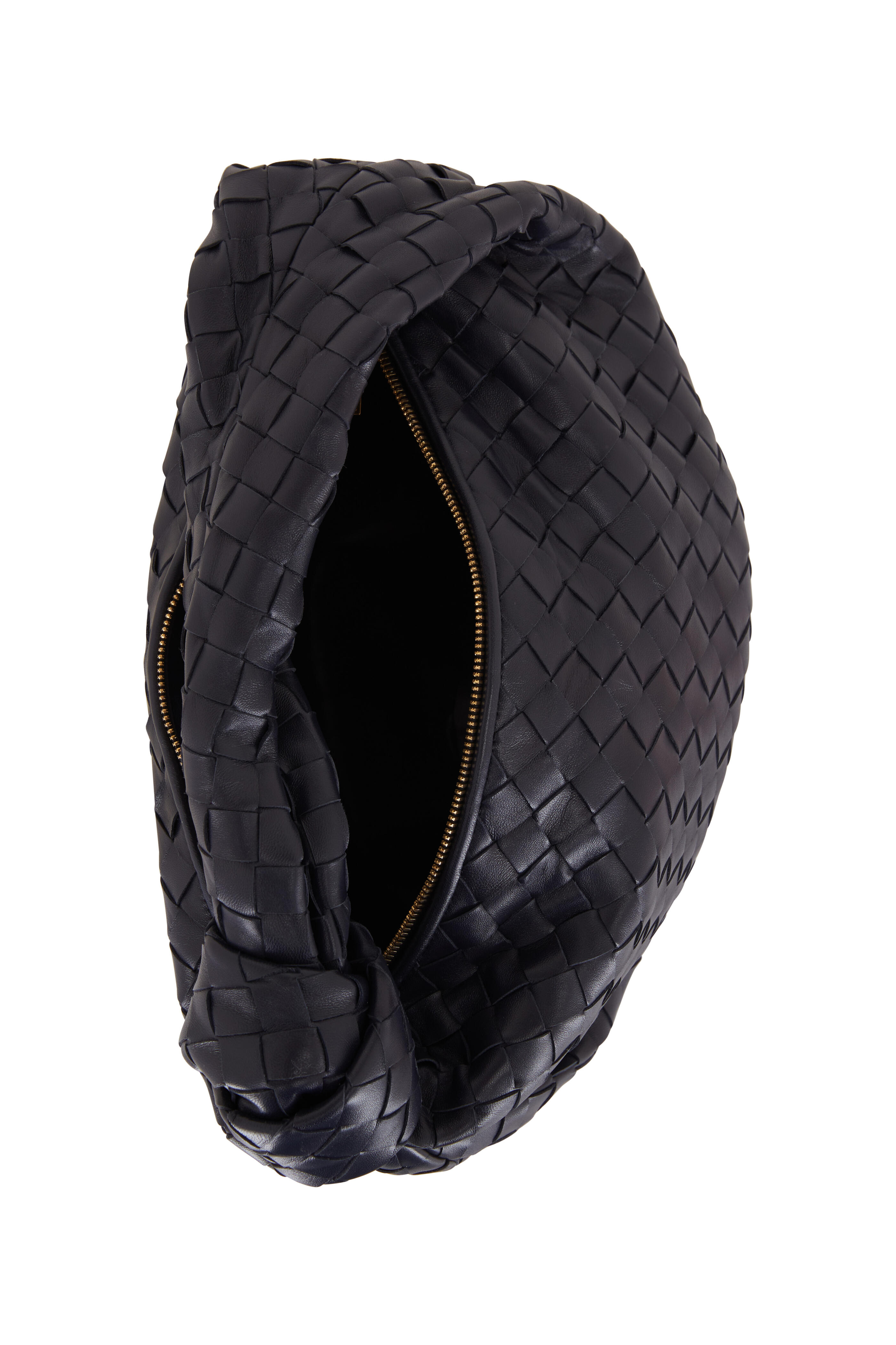 Bottega Veneta - Teen Jodie Space Blue Woven Leather Bag
