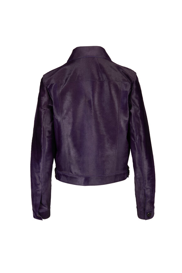 Akris Hilbert Purple Trucker Jacket - view 2