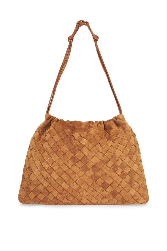 Bottega Veneta Dustbag Amber Suede Drawstring Clutch Bag - view 1