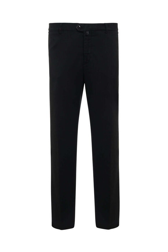 Zegna - Navy Stretch Cotton 5-Pocket Pant | Mitchell Stores