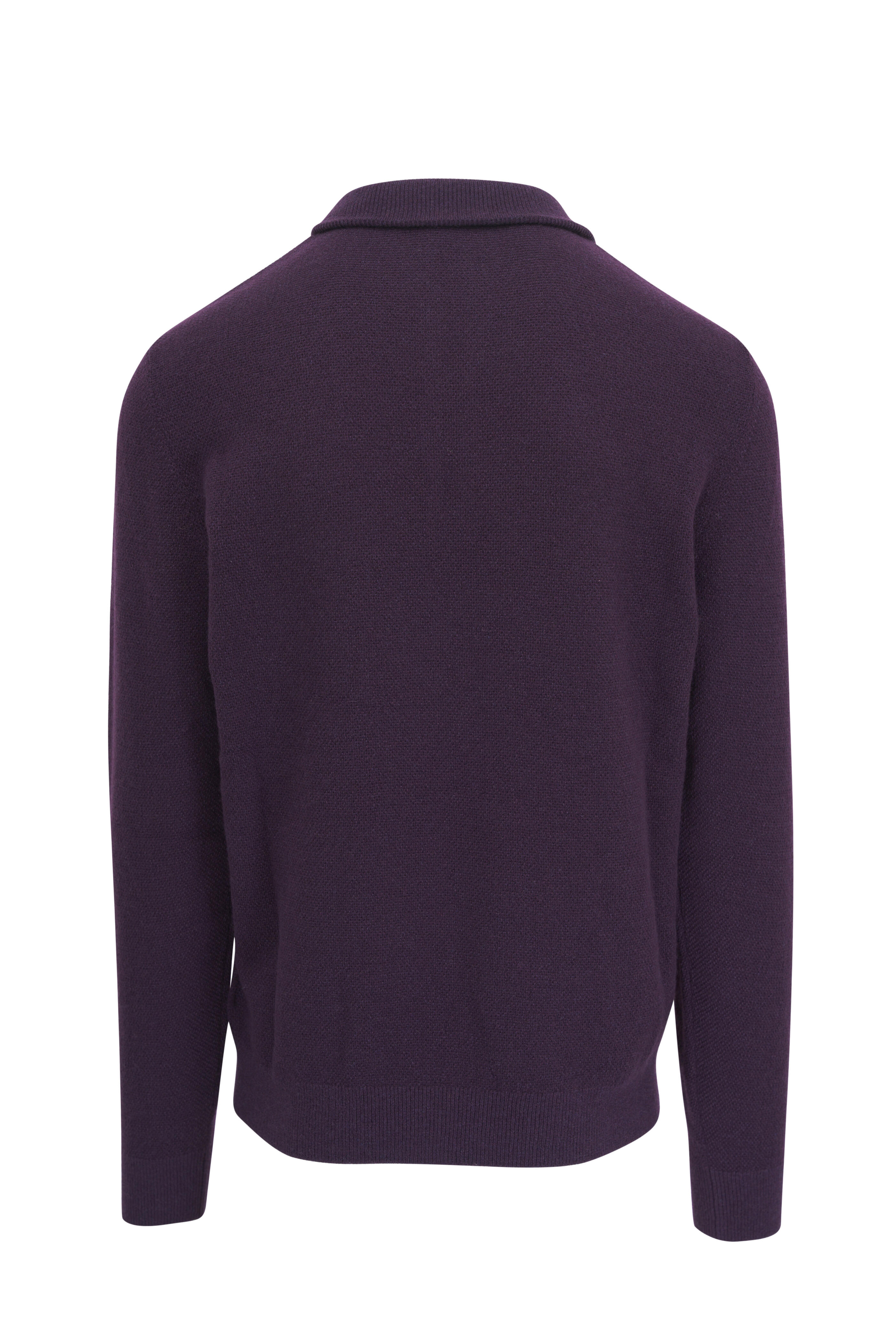 Ralph Lauren Purple Label 100% Cashmere Made in Italy Quarter offers Button Pullover