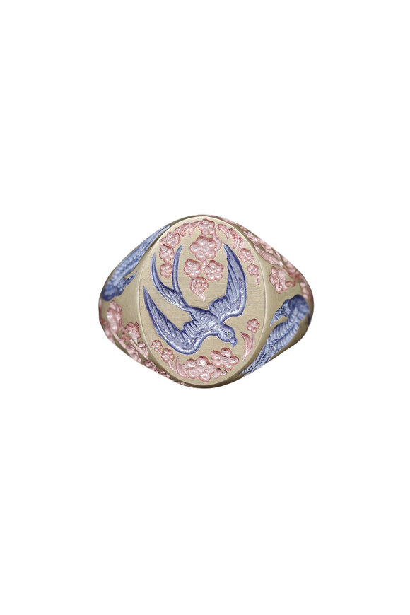 Castro Smith Swallow & Hummingbird Ring - view 3